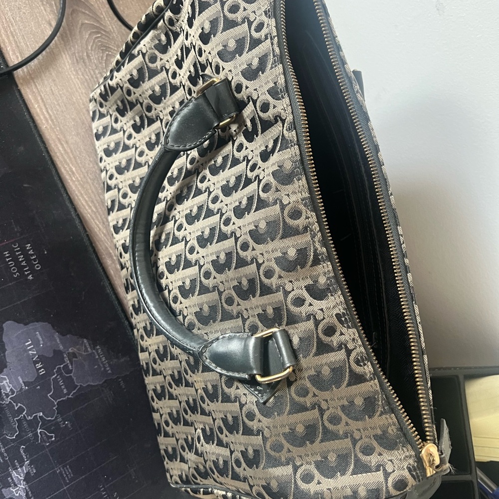 Dior Black and Cream Tote Bag